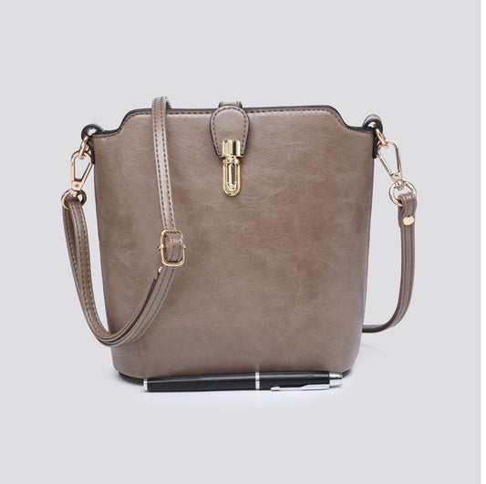 Crossover Body Bag - Taupe