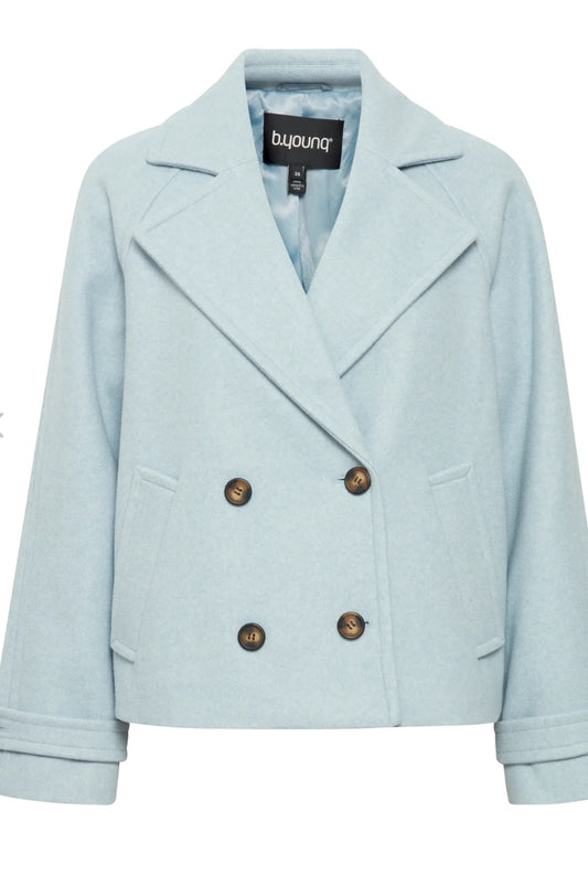 B.Young - Cilia Caban Jacket - Dusty Blue