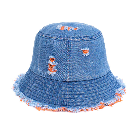 Bucket Hat - Blue with Tango detail