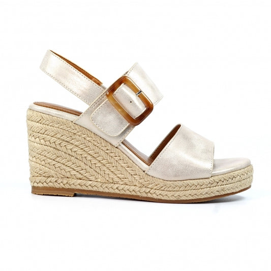 Lunar - Rochester Beige Wedge Sandal