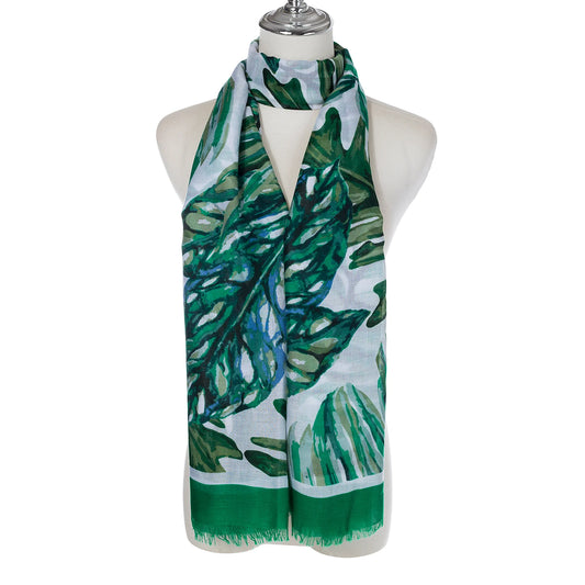 Scarf - Green Tropical